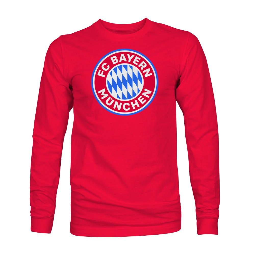 Bayern Munich 1863FC Color Badge Long Sleeve T-Shirt - Red outlet