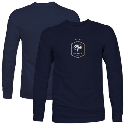 France National Team 1863FC Color Badge Long Sleeve T-Shirt - Navy sale