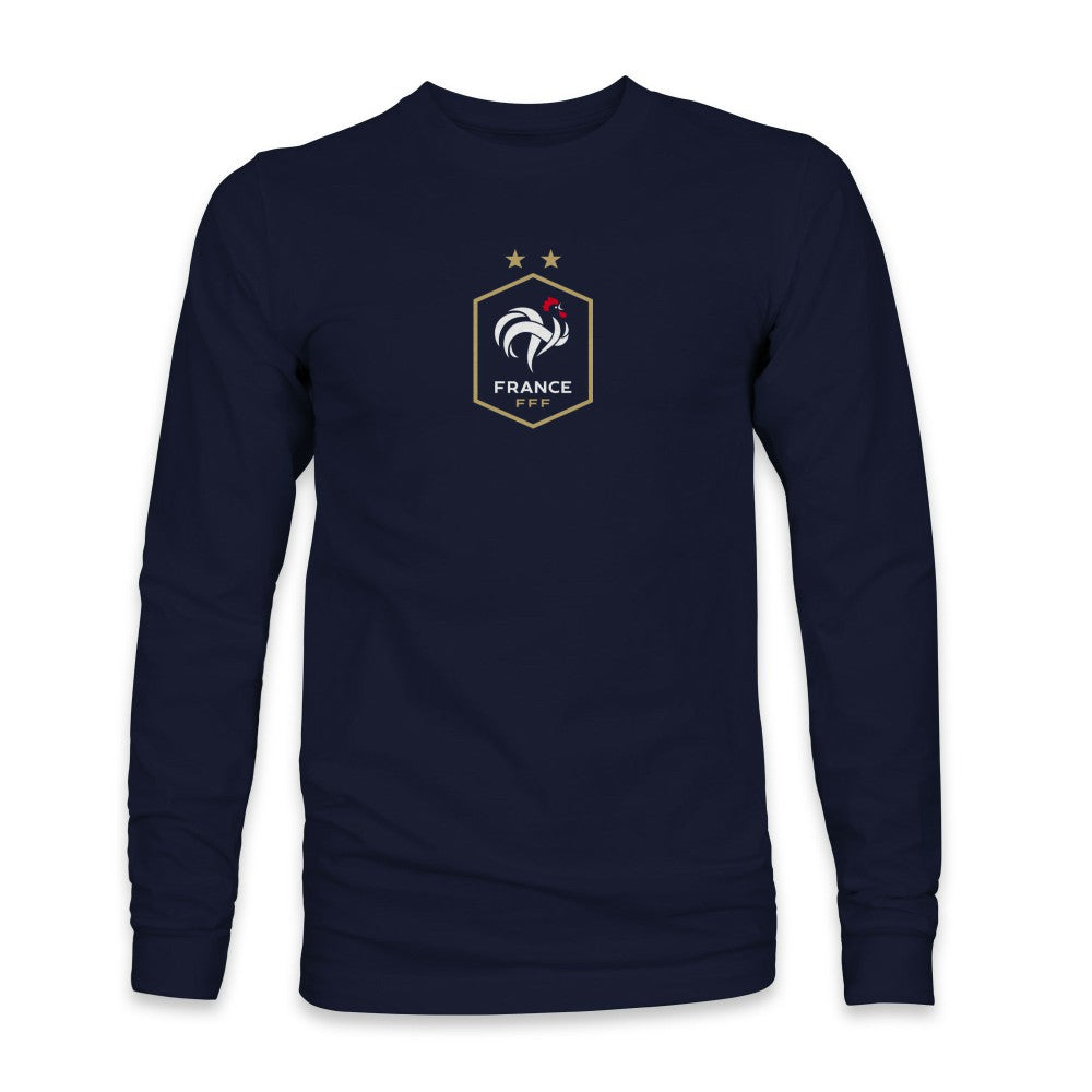 France National Team 1863FC Color Badge Long Sleeve T-Shirt - Navy sale