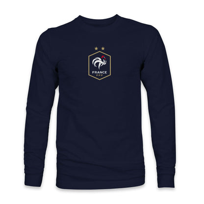 France National Team 1863FC Color Badge Long Sleeve T-Shirt - Navy sale