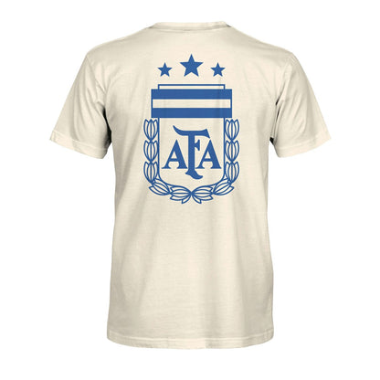 Argentina National Team 1863FC Big Logo Heavyweight T-Shirt - Cream shop