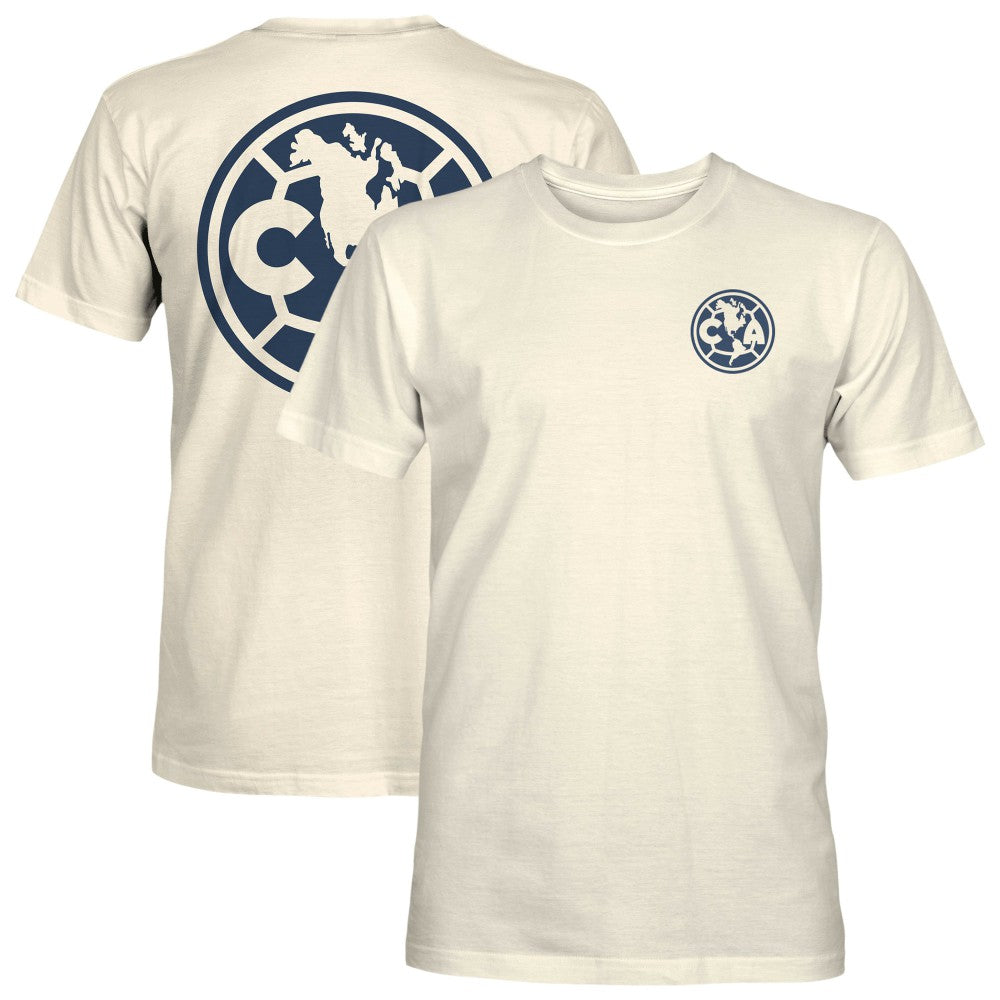 Club America 1863FC Big Logo Heavyweight T-Shirt - Cream sale