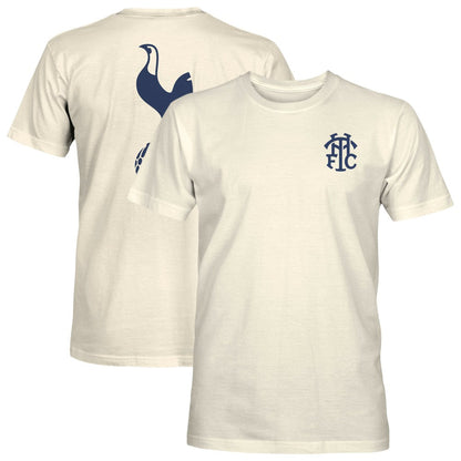 Tottenham Hotspur 1863FC Big Logo Heavyweight T-Shirt - Cream cheap