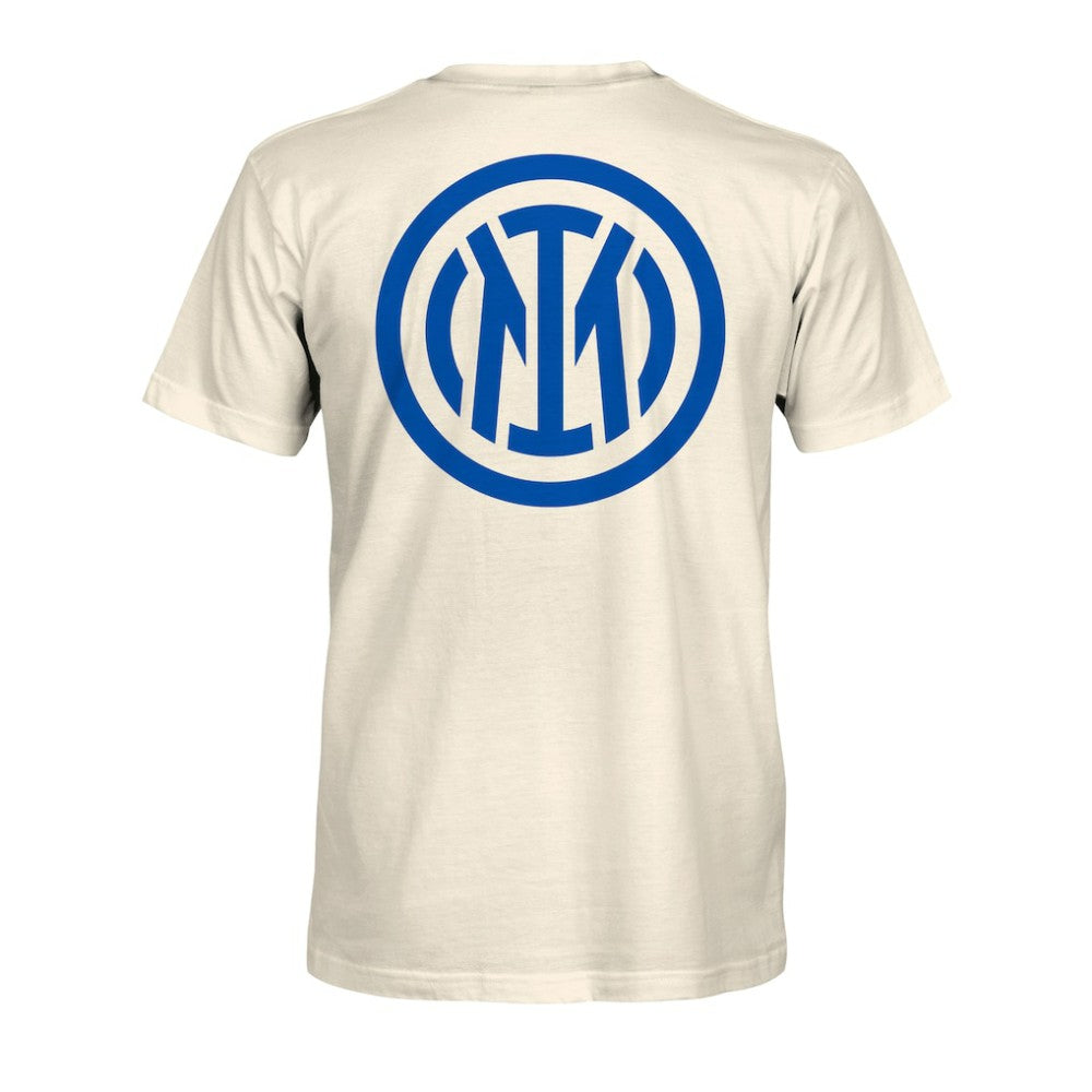 Inter Milan 1863FC Big Logo Heavyweight T-Shirt - Cream cheap