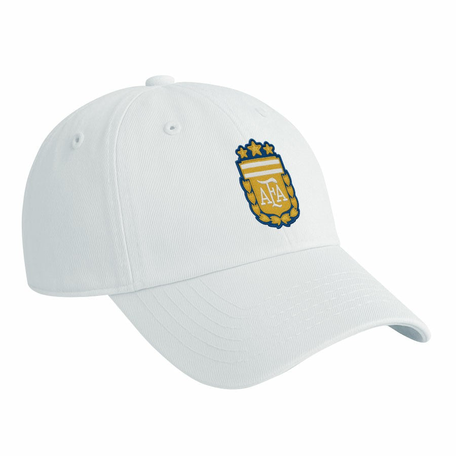 Argentina National Team 1863FC Retro Badge Crew Adjustable Hat - White sale