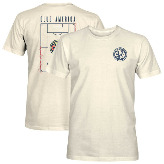 Club America 1863FC Own the Pitch Heavyweight T-Shirt - Cream outlet