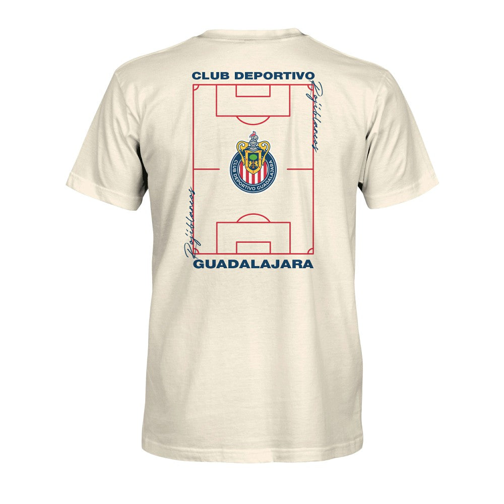 Chivas 1863FC Own the Pitch Heavyweight T-Shirt - Cream outlet