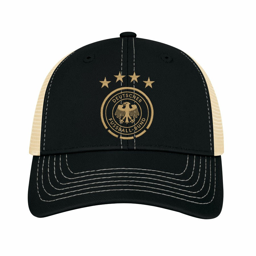 Germany National Team 1863FC Color Badge Offroad Adjustable Trucker Hat - Black discount