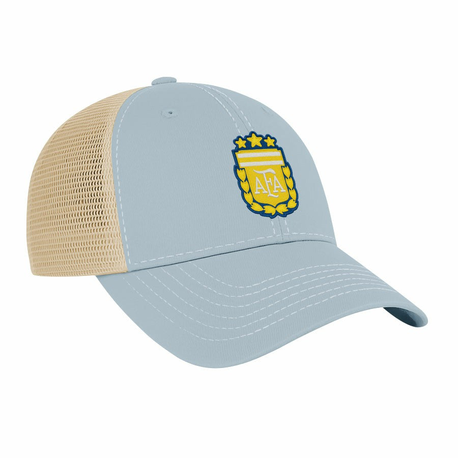 Argentina National Team 1863FC Color Badge Offroad Adjustable Trucker Hat - Light Blue cheap