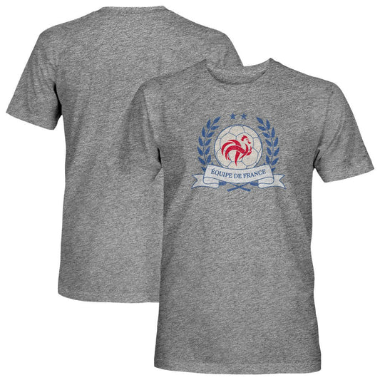 France National Team 1863FC Vintage Tri-Blend T-Shirt - Gray sale