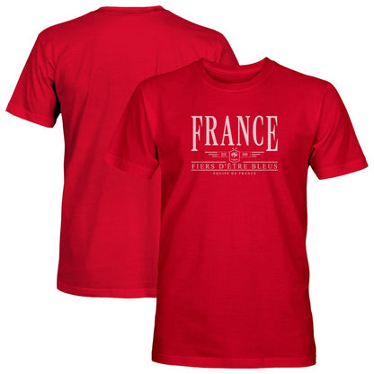 France National Team 1863FC Fiers D'etre Bleus T-Shirt - Red online