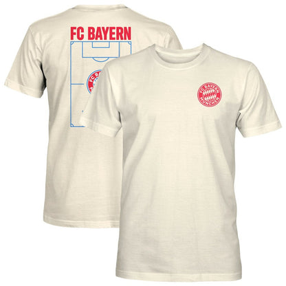 Bayern Munich 1863FC Duo-Tone Stadium Soft Wash T-Shirt - Cream on sale