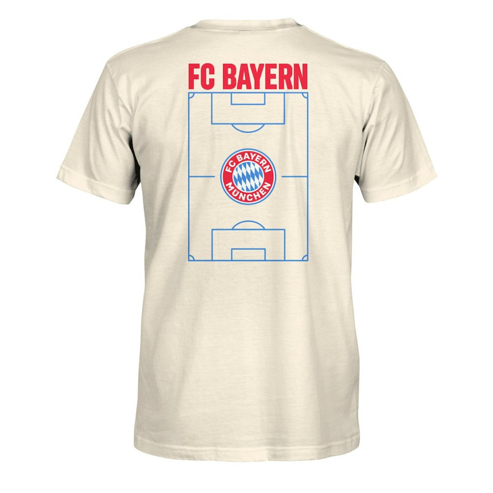 Bayern Munich 1863FC Duo-Tone Stadium Soft Wash T-Shirt - Cream on sale