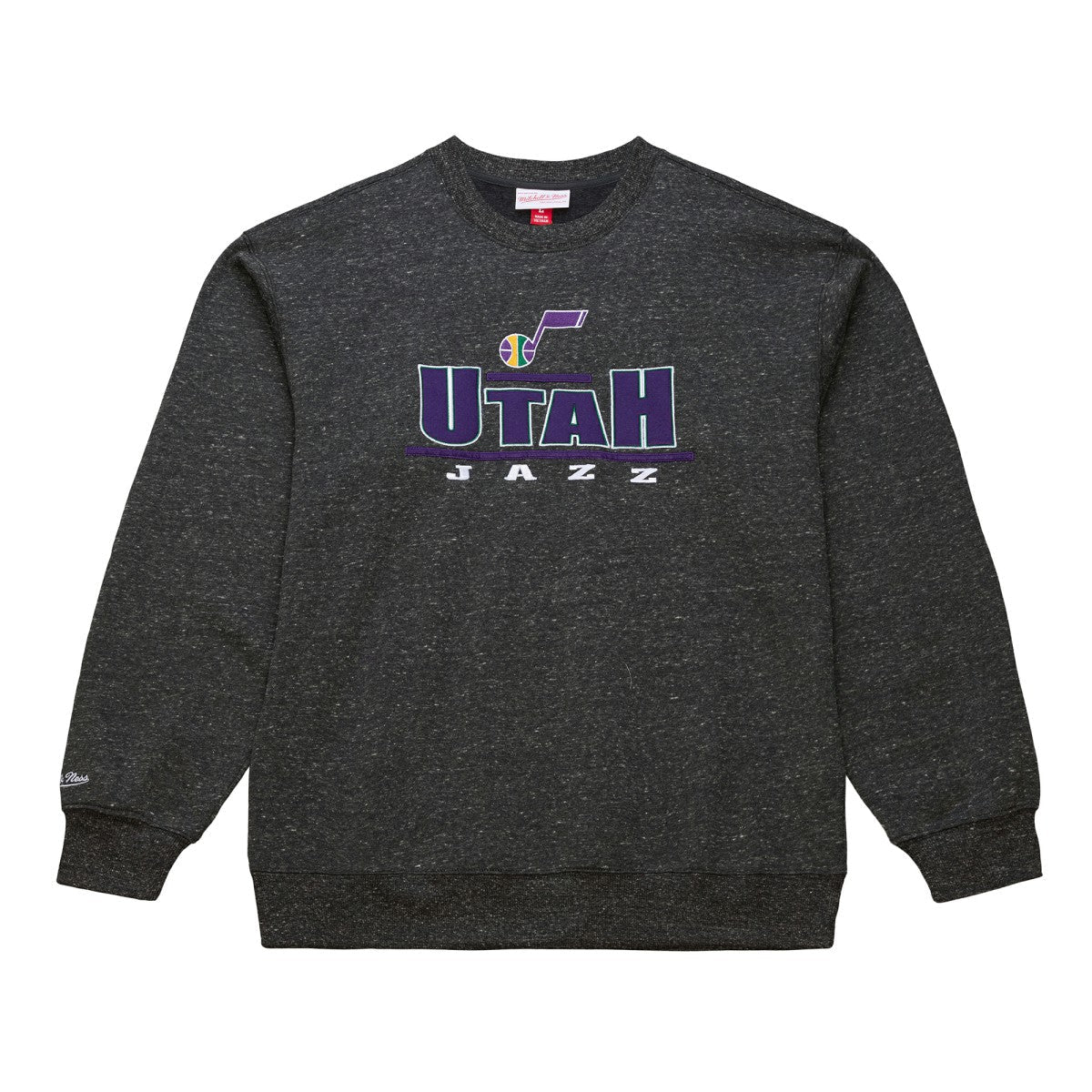Utah Jazz Throw It Back Fleece Sweatshirt - Black | Mitchell & Ness cheap