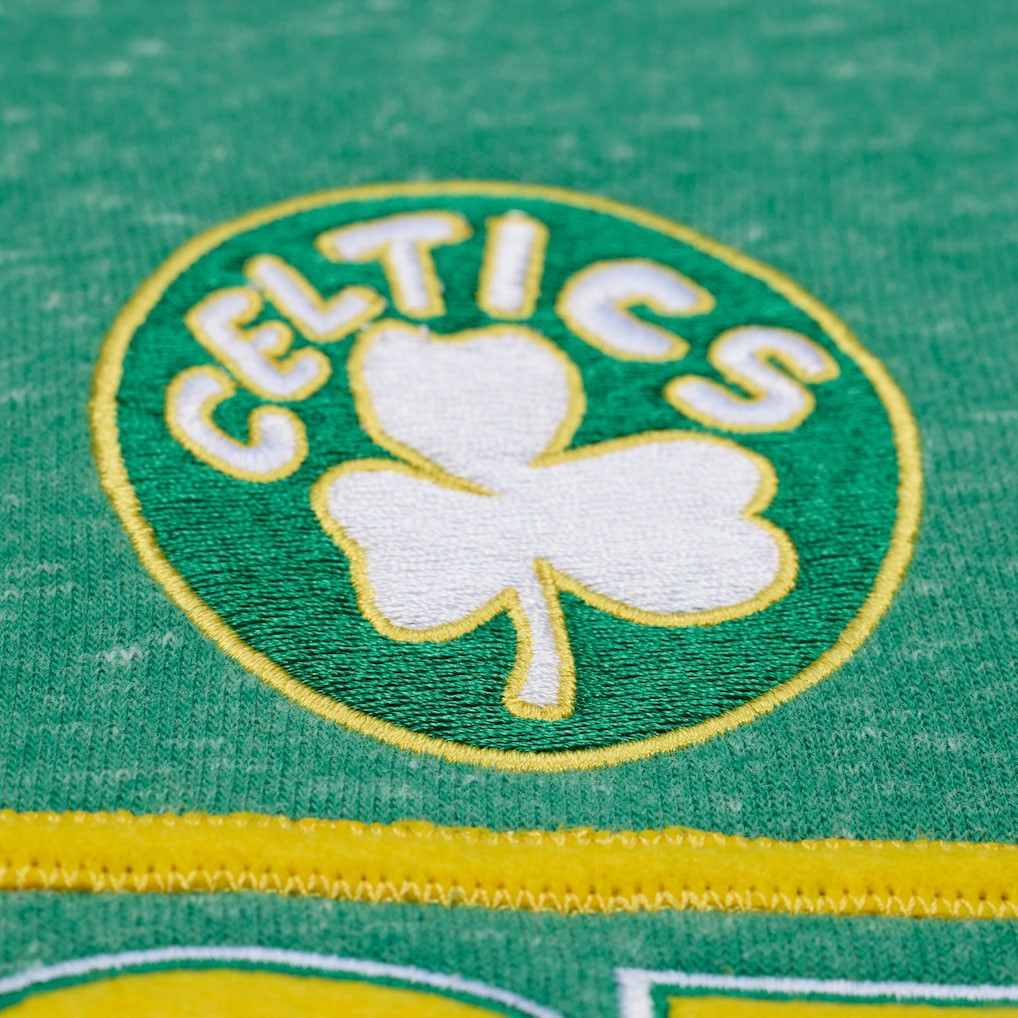 Boston Celtics Throw It Back Fleece Sweatshirt - Green | Mitchell & Ness on sale