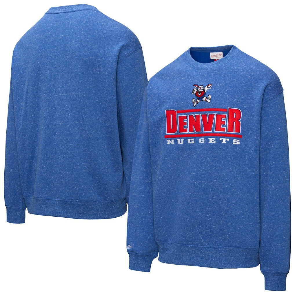 Denver Nuggets Throw It Back Fleece Sweatshirt sale - Royal | Mitchell & Ness for sale
