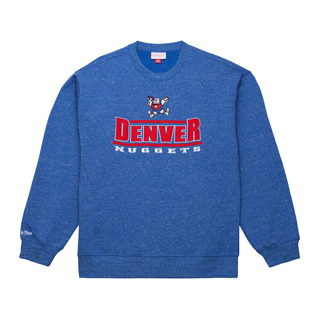 Denver Nuggets Throw It Back Fleece Sweatshirt sale - Royal | Mitchell & Ness for sale