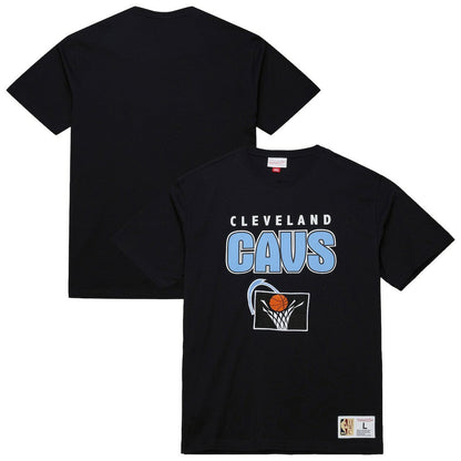 Cleveland Cavaliers Hardwood Classics Throw It Back Premium T-Shirt sale - Black | Mitchell & Ness cheap