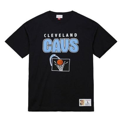 Cleveland Cavaliers Hardwood Classics Throw It Back Premium T-Shirt sale - Black | Mitchell & Ness cheap