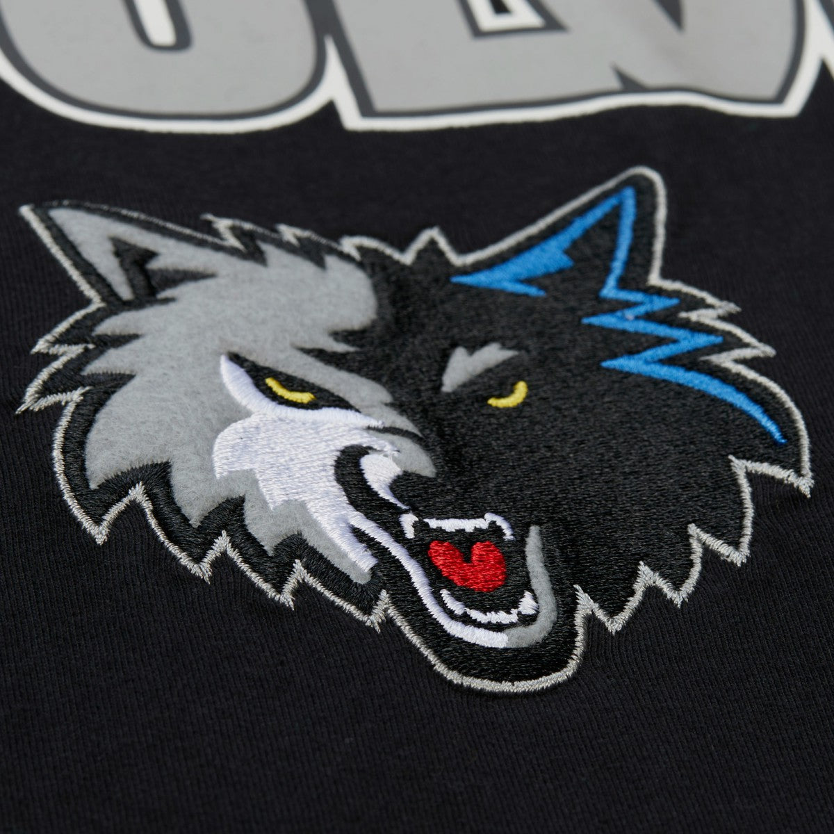 Minnesota Timberwolves Hardwood Classics Throw It Back Premium T-Shirt - Black | Mitchell & Ness shop