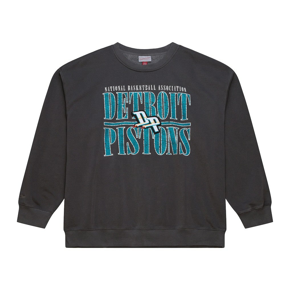 Detroit Pistons NBA Downtown Collection Fleece Sweatshirt sale - Black | Mitchell & Ness online