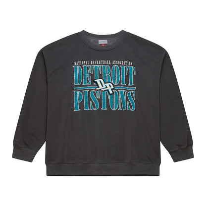 Detroit Pistons NBA Downtown Collection Fleece Sweatshirt sale - Black | Mitchell & Ness online