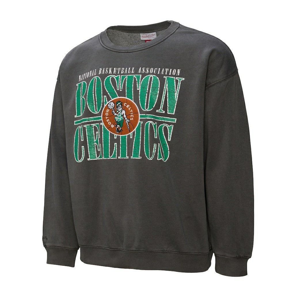 Boston Celtics NBA Downtown Collection Fleece Sweatshirt - Black | Mitchell & Ness sale