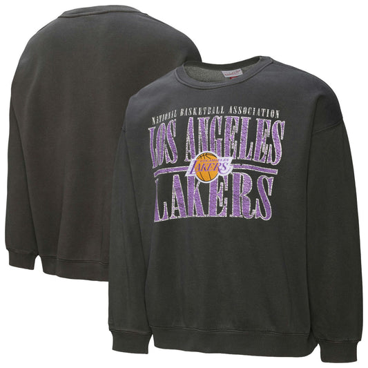 Los Angeles Lakers NBA Downtown Collection Fleece Sweatshirt - Black | Mitchell & Ness cheap