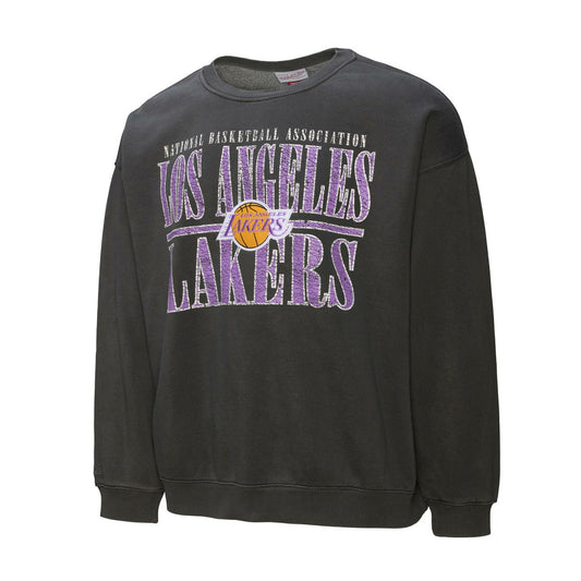 Los Angeles Lakers NBA Downtown Collection Fleece Sweatshirt - Black | Mitchell & Ness cheap