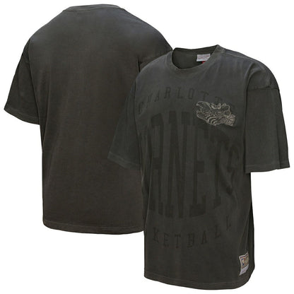 Charlotte Hornets Downtown Collection Premium T-Shirt - Black | Mitchell & Ness sale