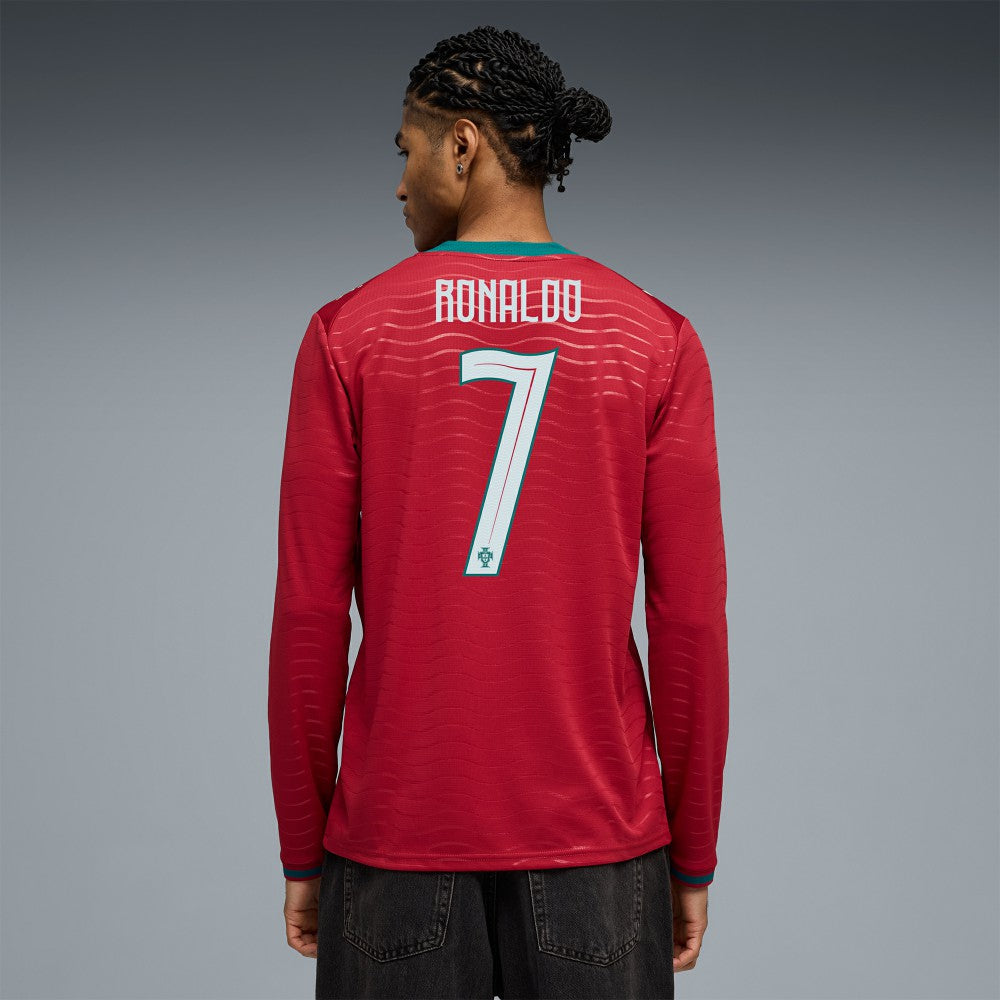 Cristiano Ronaldo Portugal National Team 2026 Home Replica Long Sleeve Jersey - Red | Puma shop