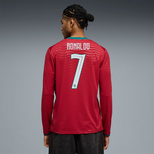 Cristiano Ronaldo Portugal National Team 2026 Home Replica Long Sleeve Jersey - Red | Puma shop