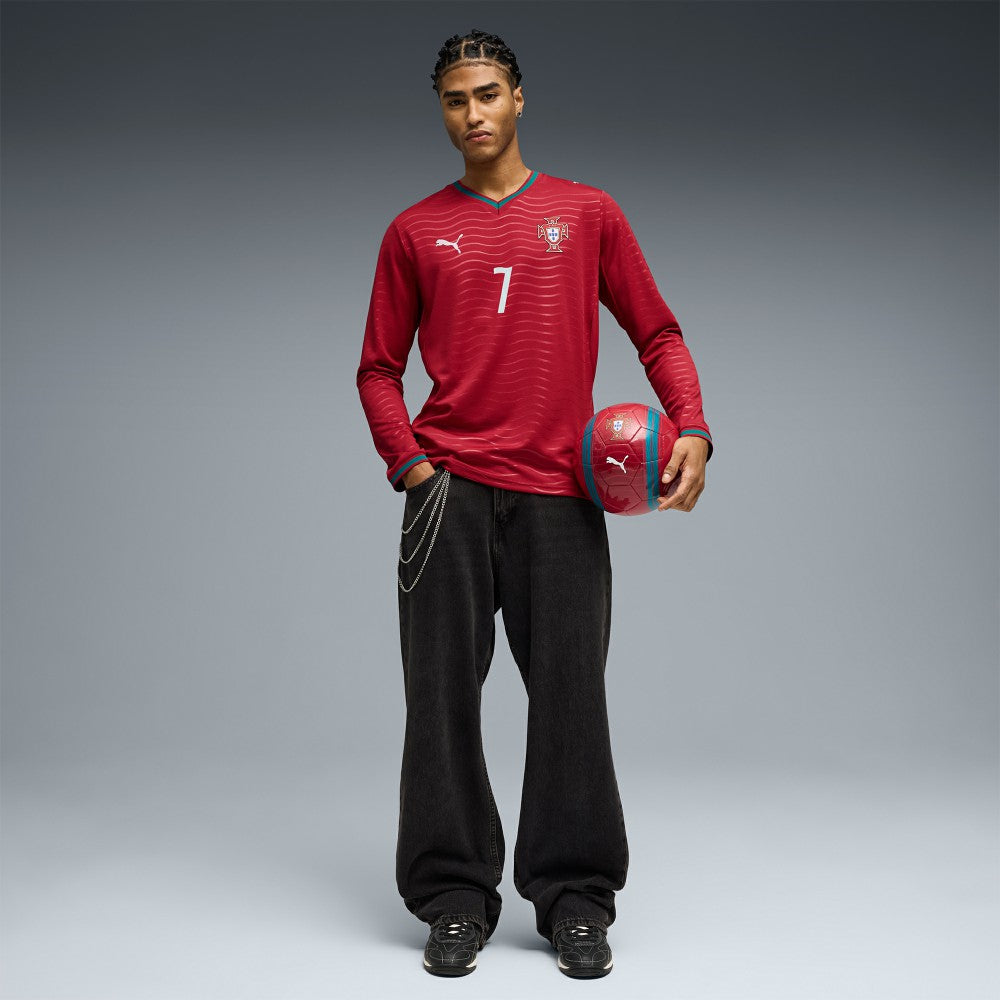 Cristiano Ronaldo Portugal National Team 2026 Home Replica Long Sleeve Jersey - Red | Puma shop