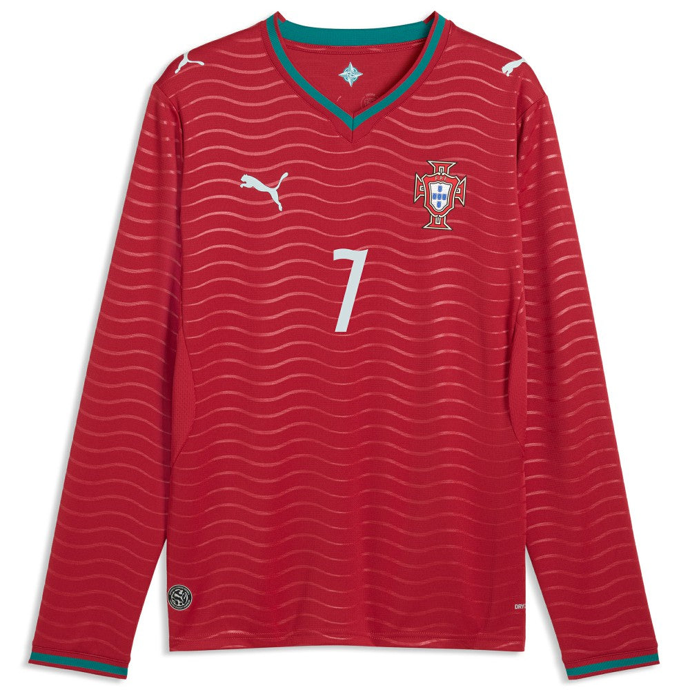 Cristiano Ronaldo Portugal National Team 2026 Home Replica Long Sleeve Jersey - Red | Puma shop