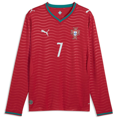 Cristiano Ronaldo Portugal National Team 2026 Home Replica Long Sleeve Jersey - Red | Puma shop