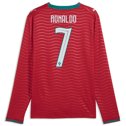 Cristiano Ronaldo Portugal National Team 2026 Home Replica Long Sleeve Jersey - Red | Puma shop