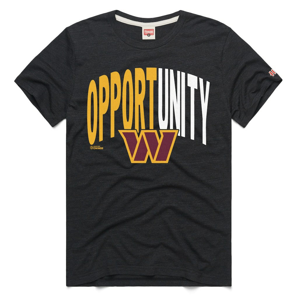 Washington Commanders Homage Unisex 2025 Inspire Change Opportunity Tri-Blend T-Shirt - Charcoal sale