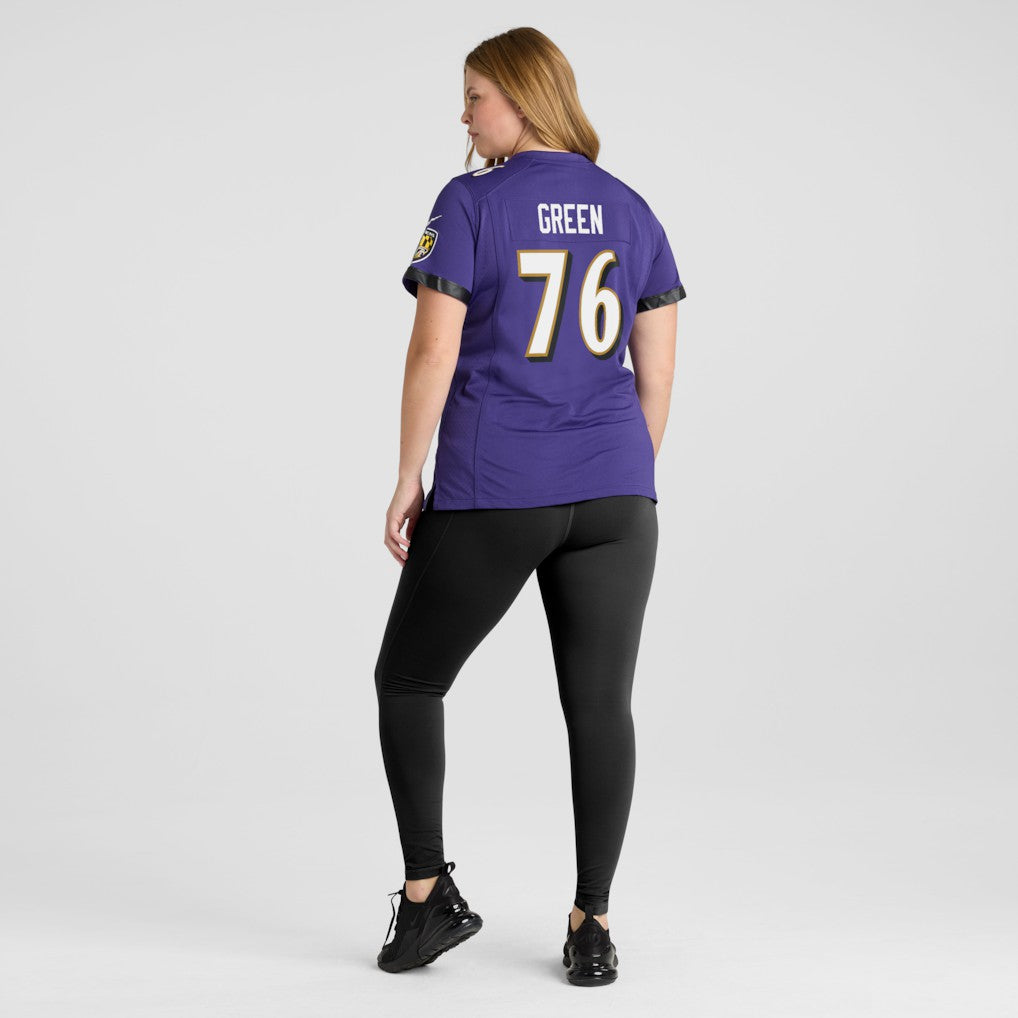 Kenyon Green Baltimore Ravens Women's Team Game Jersey - Purple | Nike sale