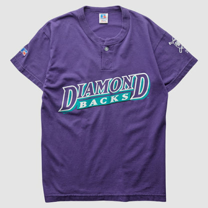 Arizona Diamondbacks Russell 2000s T-Shirt - Purple Vintage