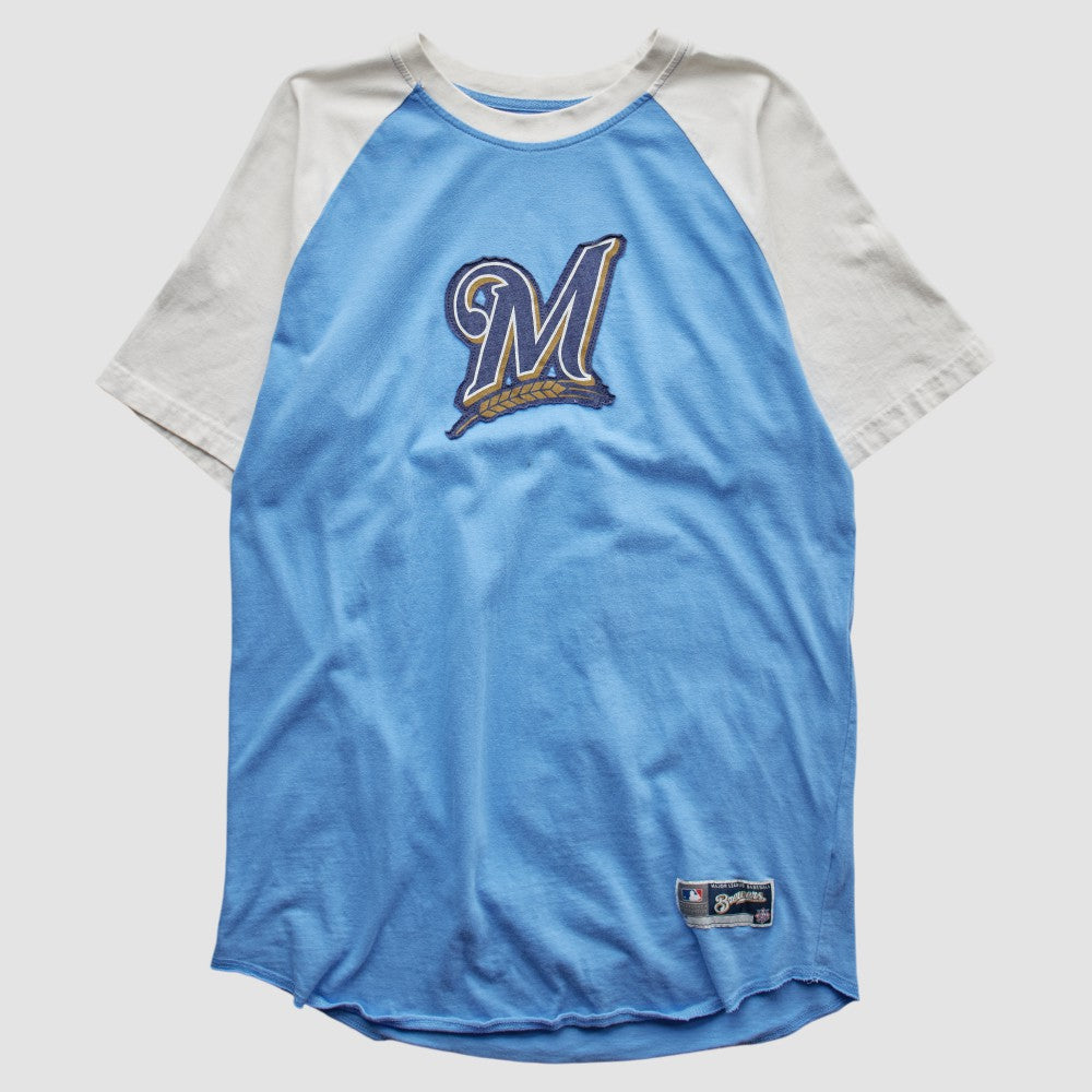 Milwaukee Brewers 2000s T-Shirt - Light Blue Vintage