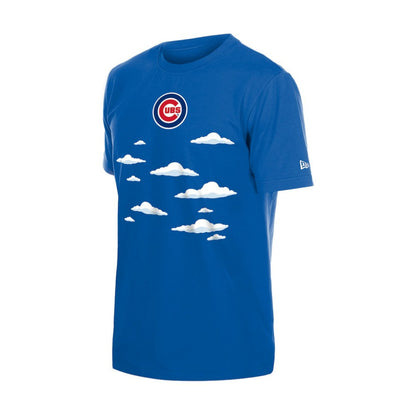 Chicago Cubs MLB x Simpsons 2026 Collab Clouds T-Shirt - Royal | New Era