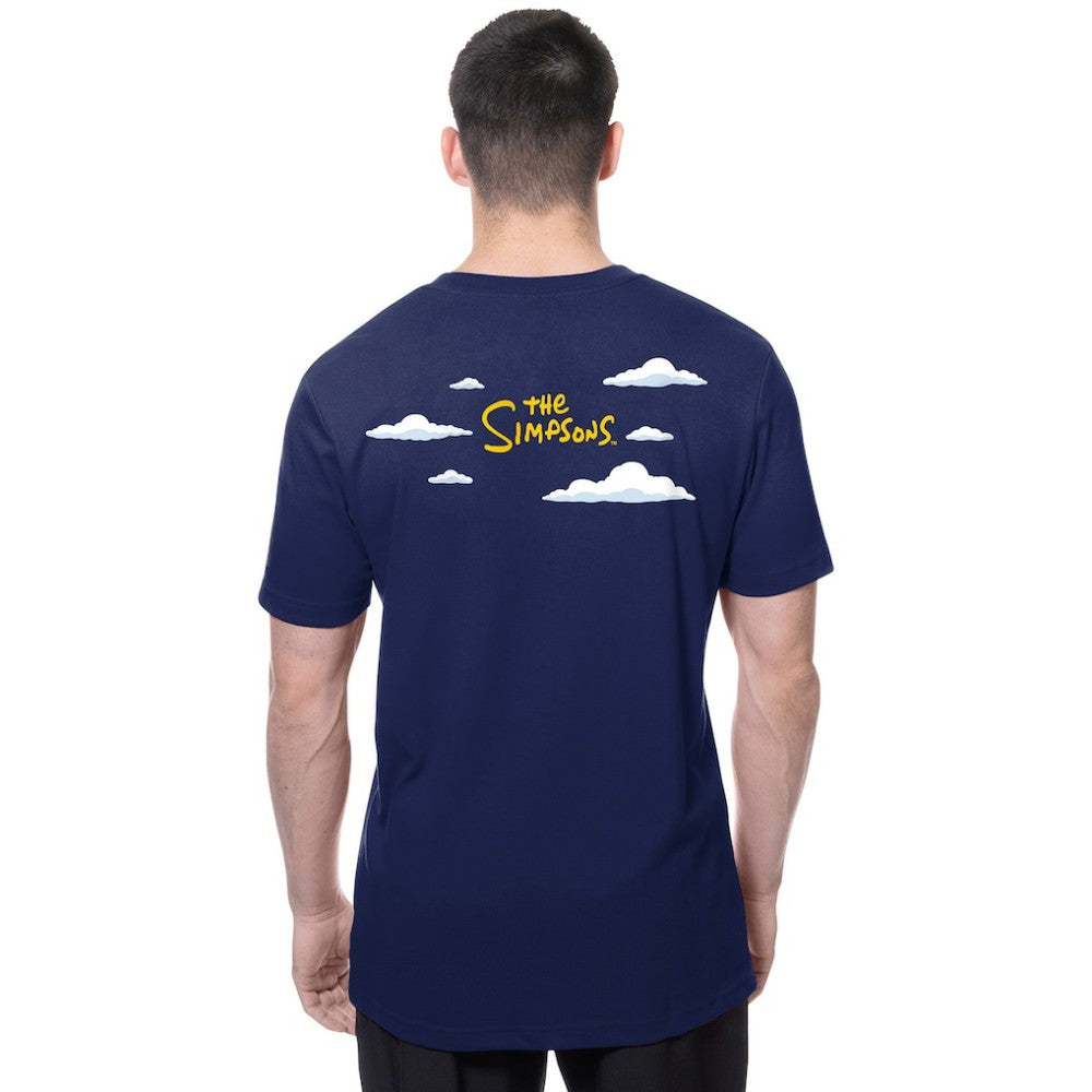 Los Angeles Dodgers MLB x Simpsons 2026 Collab Clouds T-Shirt - Royal | New Era