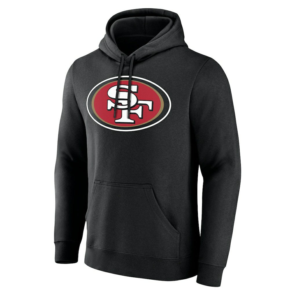 San Francisco 49ers Team Authentic Personalized Name & Number Hoodie - Black cheap