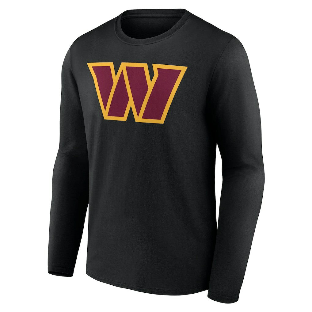 Washington Commanders Team Authentic Personalized Name & Number Long Sleeve T-Shirt - Black outlet