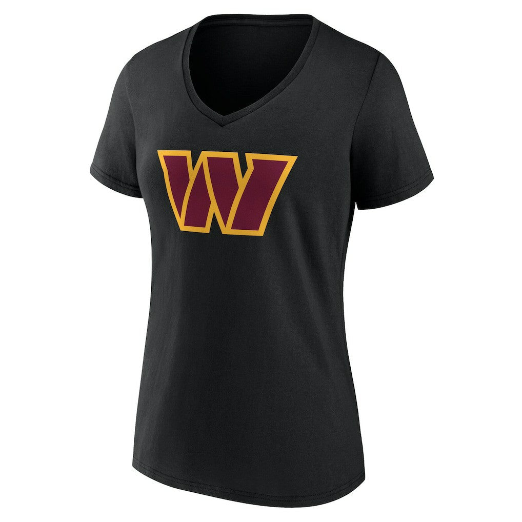 Washington Commanders Women's Team Authentic Personalized Name & Number V-Neck T-Shirt - Black sale