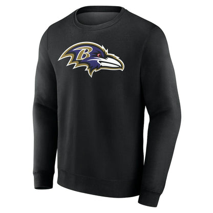 Baltimore Ravens Team Authentic Personalized Name & Number Sweatshirt - Black cheap