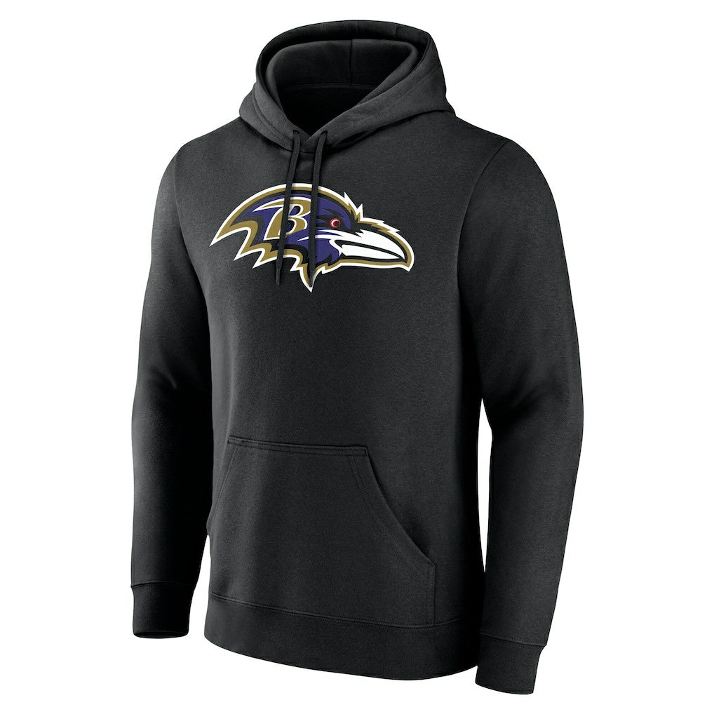 Baltimore Ravens Team Authentic Personalized Name & Number Hoodie - Black cheap