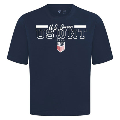 USWNT Levelwear Vanguard Luxe Signature T-Shirt - Navy cheap