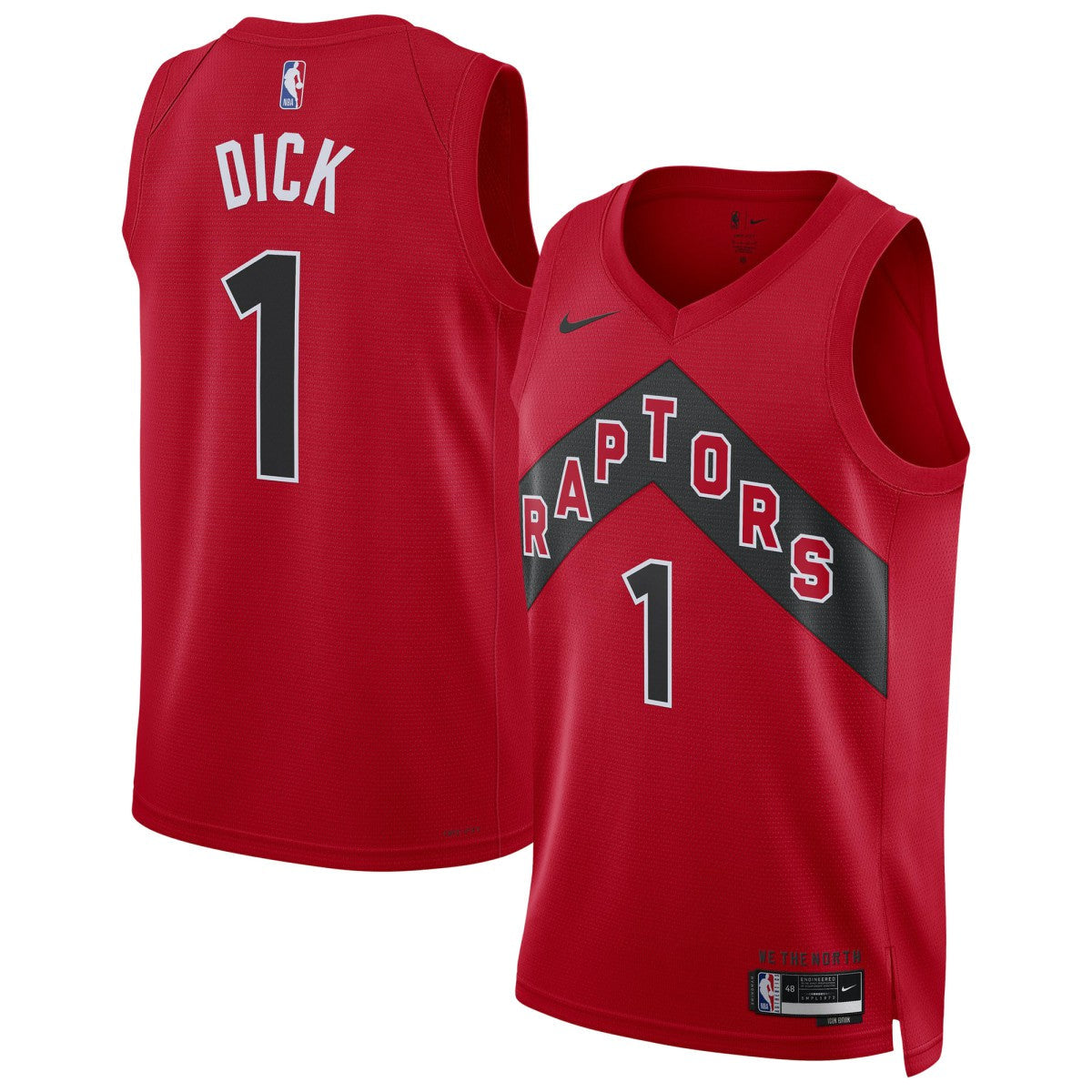 Gradey Dick Toronto Raptors Unisex Swingman Player Jersey - Icon Edition - Red | Nike sale