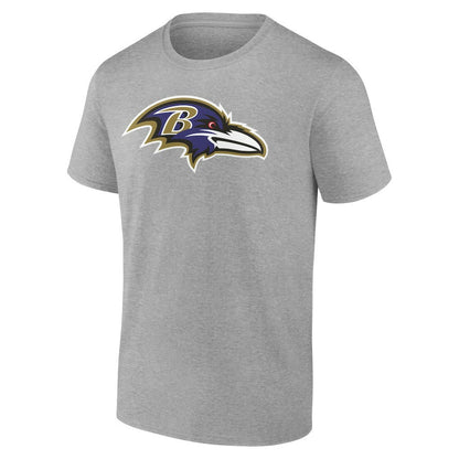 Baltimore Ravens Big & Tall Team Authentic Custom T-Shirt - Gray cheap